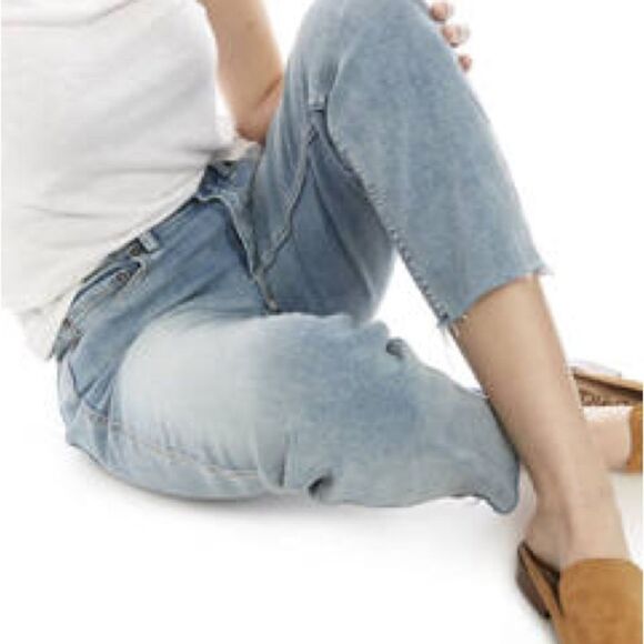 Free People High Rise Vintage Straight Jeans Size 30 - Picture 4 of 10